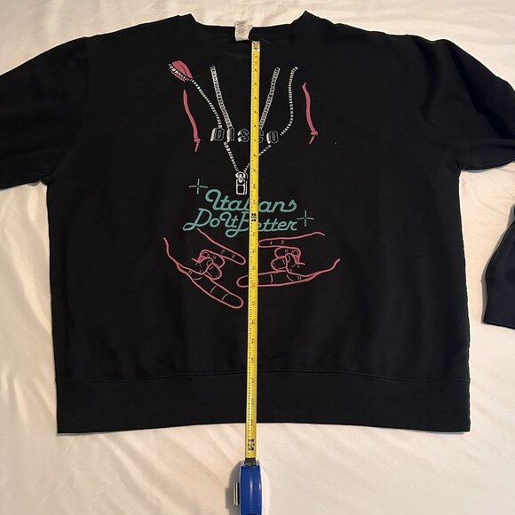 Italians Do It Better Disco Sweatshirt Size M Johnny Jewel Chromatics - Picture 5 of 10